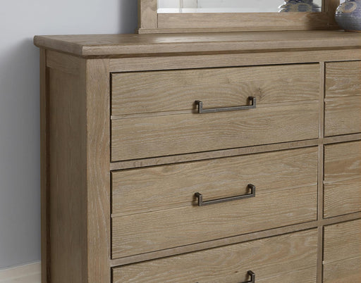 Vaughan-Bassett Passageways Deep Sand 6 Drawer Dresser in Medium Brown - Furniture Max (Falls Church,VA) *