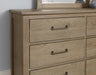 Vaughan-Bassett Passageways Deep Sand 6 Drawer Dresser in Medium Brown - Furniture Max (Falls Church,VA) *