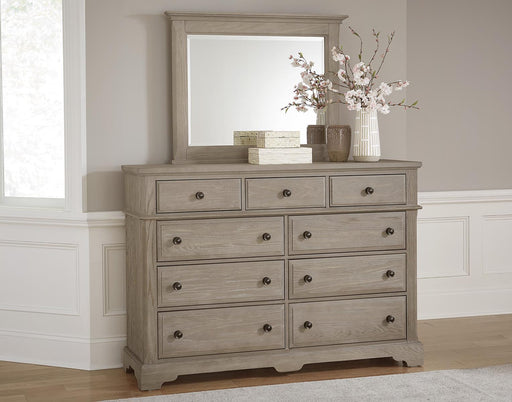 Vaughan-Bassett Heritage Landscape Mirror in Greystone - Furniture Max (Falls Church,VA) *