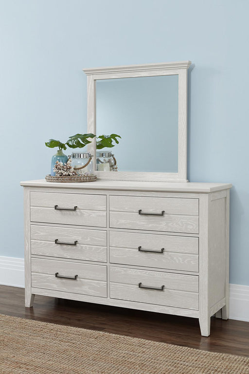 Vaughan-Bassett Passageways Oyster Grey Landscape Mirror in Grey - Furniture Max (Falls Church,VA) *
