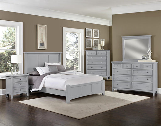 Vaughan-Bassett Bonanza King Mansion Bed Bed in Gray - Furniture Max (Falls Church,VA) *