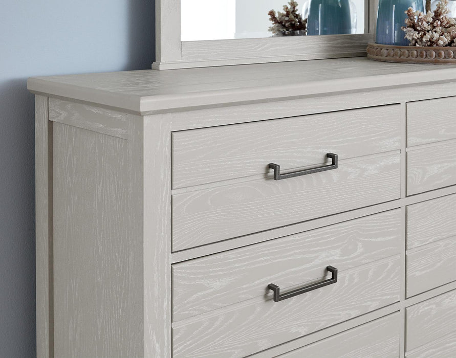 Vaughan-Bassett Passageways Oyster Grey 6 Drawer Dresser in Grey - Furniture Max (Falls Church,VA) *