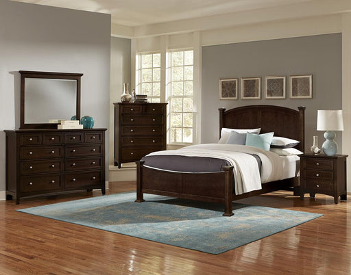 Vaughan-Bassett Bonanza Cal King Poster Bed Bed in Merlot - Furniture Max (Falls Church,VA) *