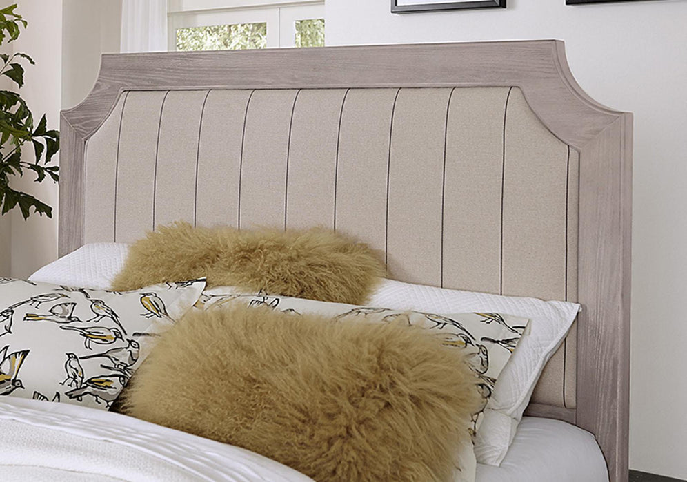 Vaughan-Bassett Bungalow Queen Upholstered Bed in Dover - Furniture Max (Falls Church,VA) *