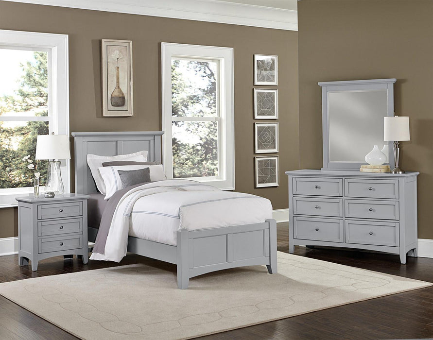 Vaughan-Bassett Bonanza Double Dresser in Gray - Furniture Max (Falls Church,VA) *