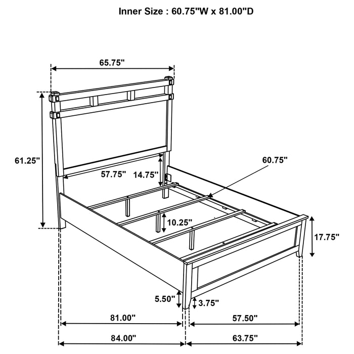 Hazlewood Panel Bed
