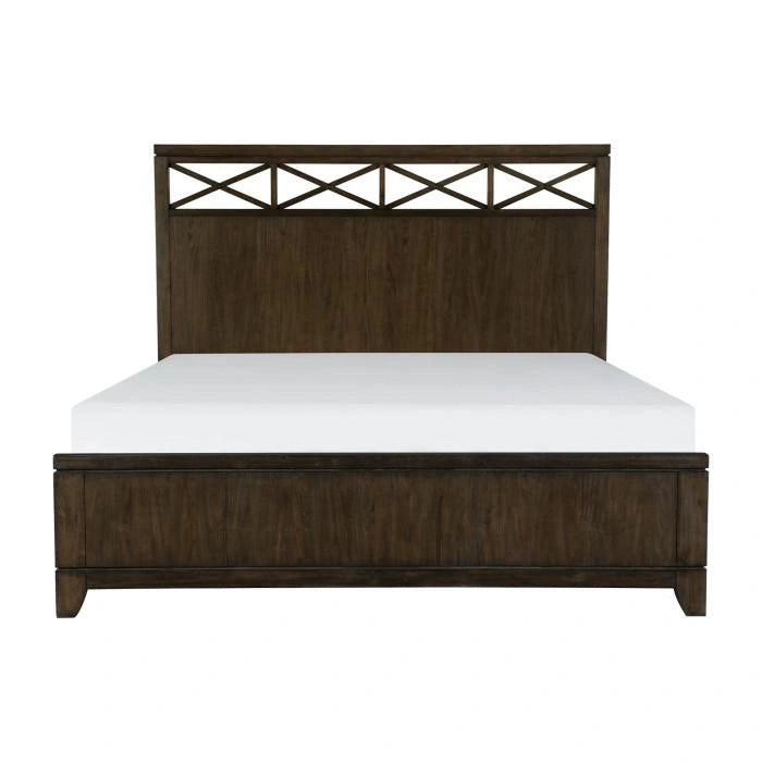 Griggs Queen Panel Bed in Dark Brown 1669-1*
