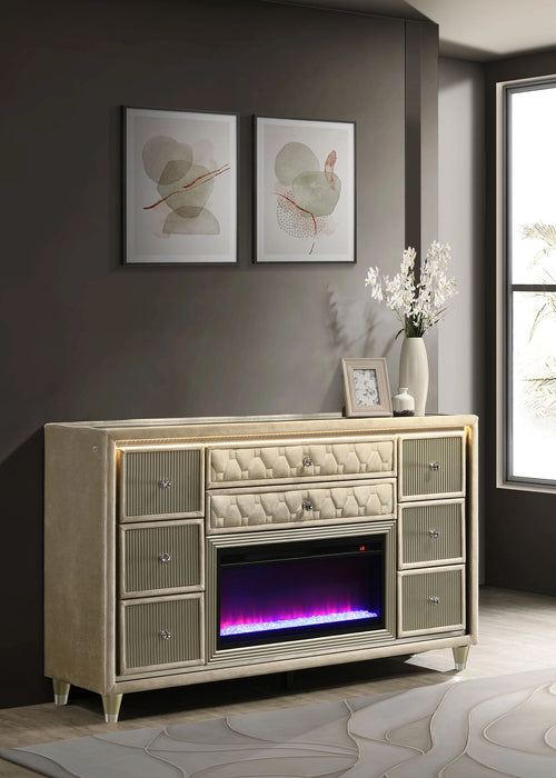 Lorient LED Dresser with Flame Visualizer