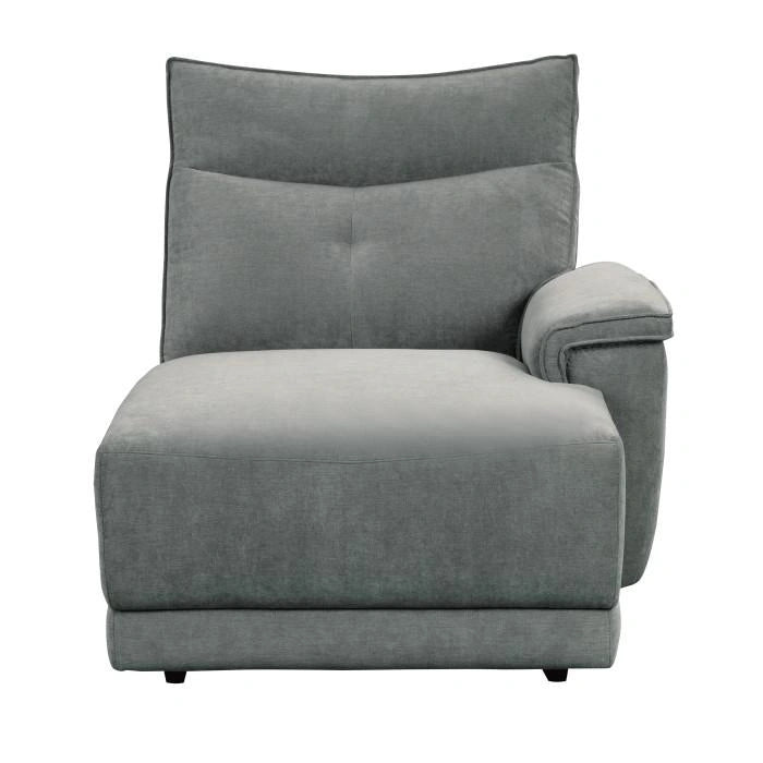 Tesoro Right Side Chaise in Dark Gray 9509DG-5R