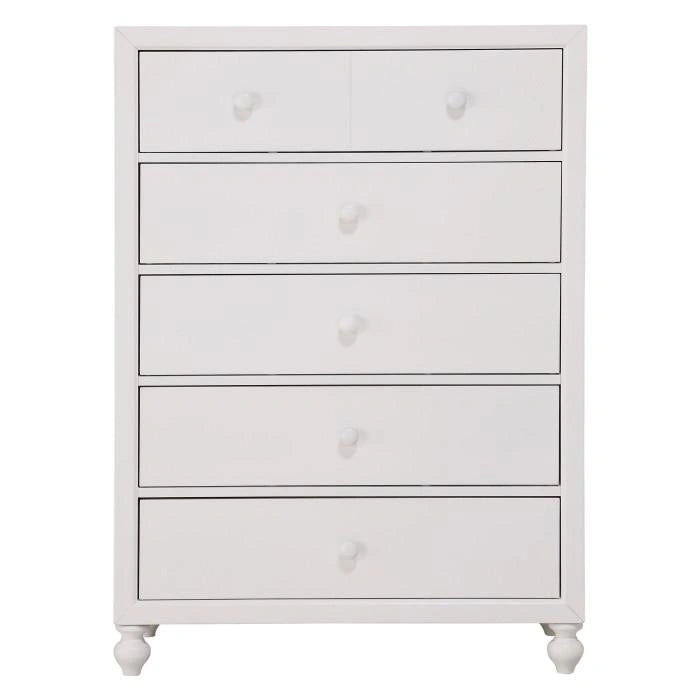 Wellsummer 5 Drawer Chest in White 1803W-9