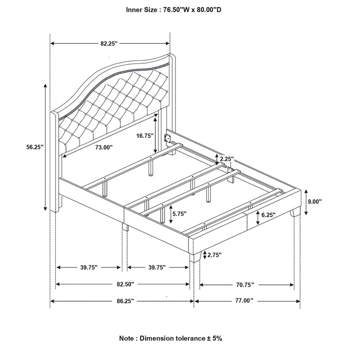 Sonoma Wingback Bed