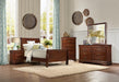 Mayville Full Sleigh Bed in Brown Cherry - Furniture Max (Falls Church,VA) *