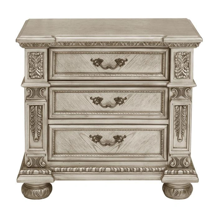Catalonia Nightstand in Platinum Gold 1824PG-4