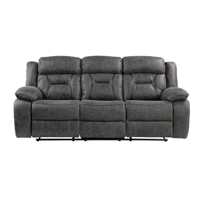 Madrona Hill Double Reclining Sofa in Gray 9989GY-3