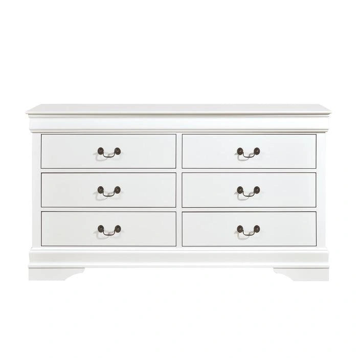 Mayville 6 Drawer Dresser in White 2147W-5 - Furniture Max (Falls Church,VA) *