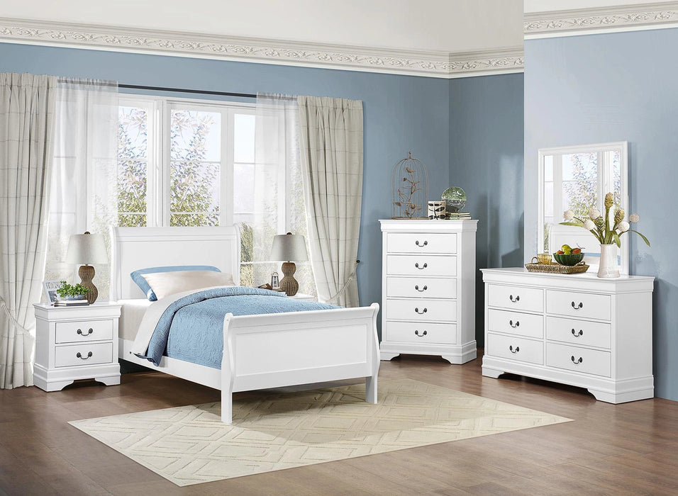 Mayville 2 Drawer Nightstand in White 2147W-4 - Furniture Max (Falls Church,VA) *