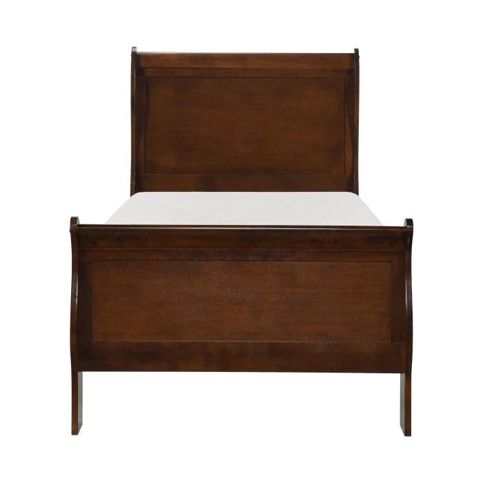 Mayville Twin Sleigh in Brown Cherry 2147T-1 - Furniture Max (Falls Church,VA) *