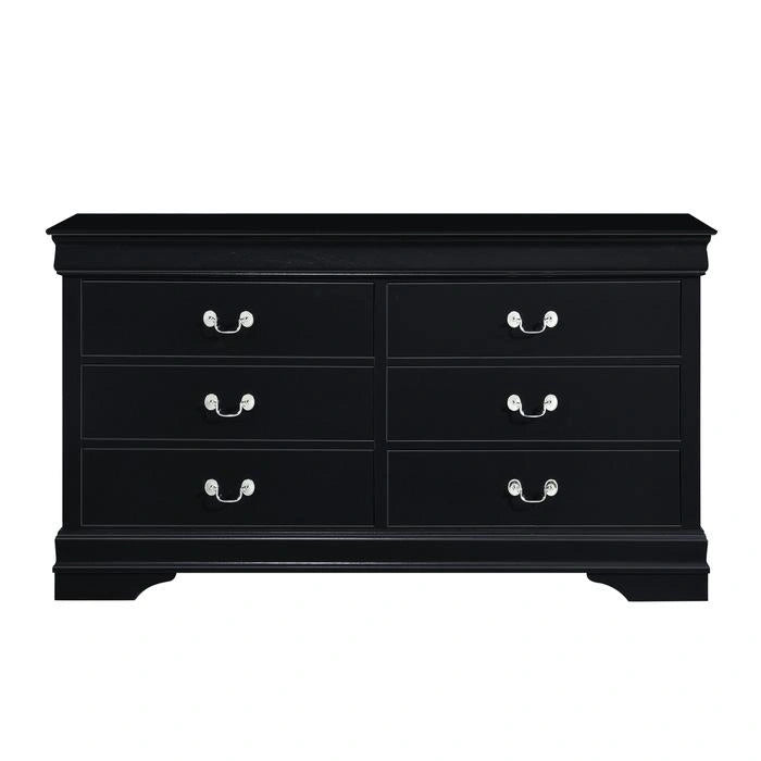 Mayville 6 Drawer Dresser in Black 2147BK-5 - Furniture Max (Falls Church,VA) *