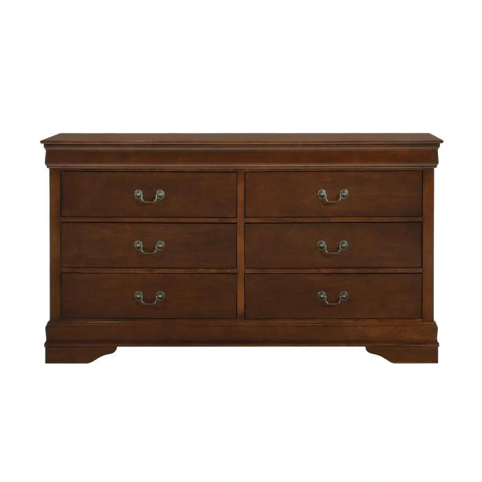 Mayville 6 Drawer Dresser in Brown Cherry 2147-5 - Furniture Max (Falls Church,VA) *