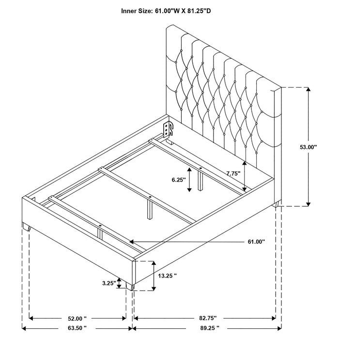 Chloe Panel Bed