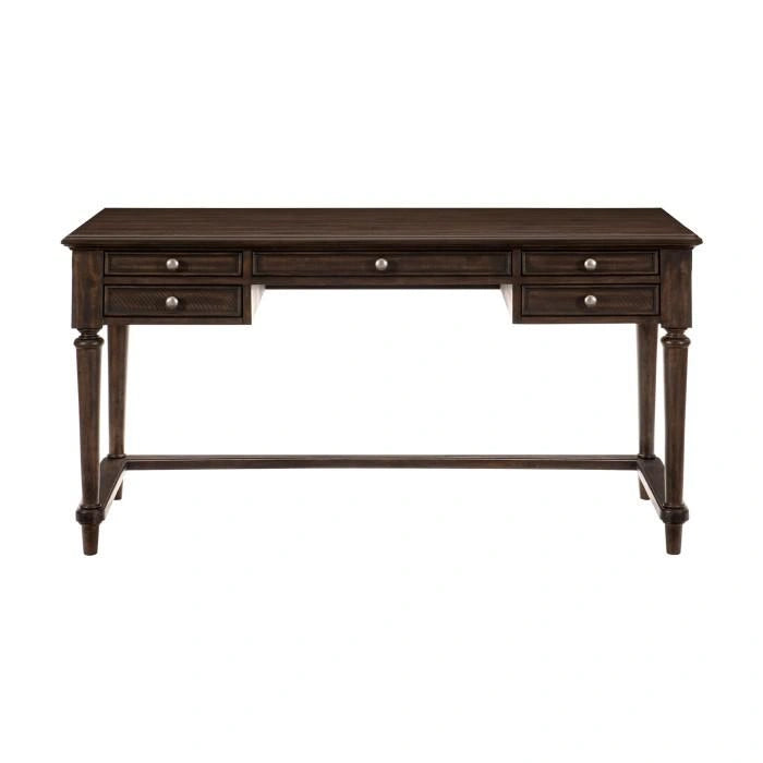 Cardano Writing Desk w/ 3 Working Drawers in Charcoal 1689-16