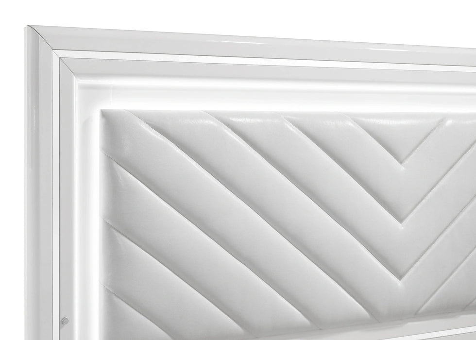 Cassia Panel Bed with LED Lighting