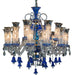 Lighting Winter Palace 18 Light Chandelier in Blue, Clear and Gold image
