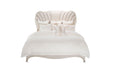 London Place Cal King Upholstered Panel Bed in Creamy Pearl image