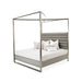 Metro Lights Queen Metal Bed w/Post in Midnight 9010000QN-809 image