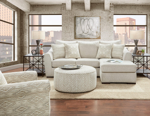 VIBRANT VISION OATMEAL COCKTAIL OTTOMAN image