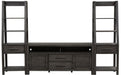 Liberty Modern Farmhouse 56" Entertainment Center with Piers in Dusty Charcoal image