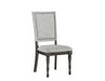 Steve Silver Linnett Upholstered Back Side Chair in Slate image